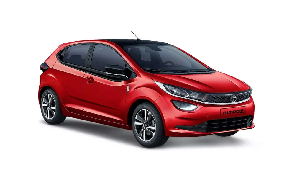 Hatchback vehicle with white background